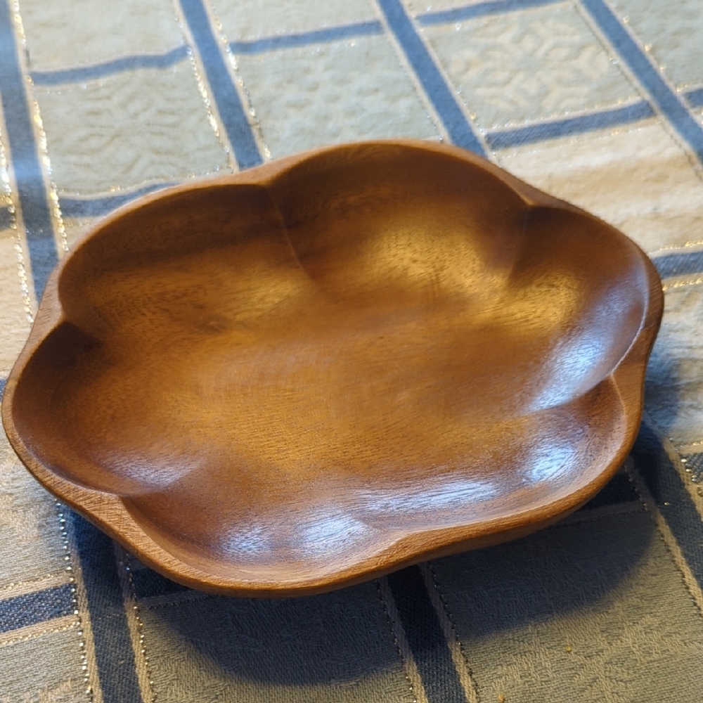Vintage Teakwood Plate